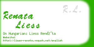 renata liess business card
